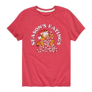 Boys' - Garfield - Seasons Eatings Short Sleeve Graphic T-Shirt - 1 of 4