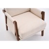 PAGED Accent Chair Mid-Century Modern Living Room Chairs Ergonomic Lounge Chair with Soft Waist Cushion for Office - 3 of 4