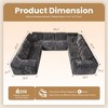 XIZZI Modular Sectional Sofa Couch, L/U-Shape Upholstered Couch, Modern Minimalist Couches for Living Room, Free Combination Deep Seat Corner Couch - 2 of 4