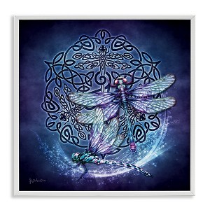 Stupell Industries Dragonfly & Celtic Knot, 12" x 12" - 1 of 4