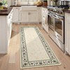 Washable Rugs for Bedroom Farmhouse Floral Floor Mats with Non-Slip Backing, Ultra-Soft Low Pile Living Room Carpet - 3 of 4