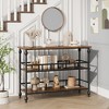 Garvee Console Table, 3-Tier Sofa Tables Narrow Entryway Table with Storage, 43" Behind Couch Table Industrial Hallway Table - 2 of 4
