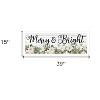 HomeRoots Merry and Bright White Framed Print Wall Art - 3 of 3