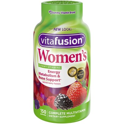 Vitafusion Women's Multivitamin Dietary Supplement Gummies, Berry ...