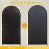 Round Top Fitted Sequin Arch Cover–With Zipper, Ideal for Outdoor Events, Weddings,Birthdays & Party Decor - 3 of 4