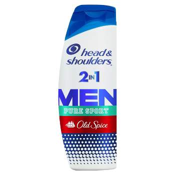 Head & Shoulders Men's Anti-Dandruff Treatment, Old Spice Pure Sport for Daily Use, Paraben-Free, 2-in-1 Shampoo and Conditioner - 20.7 fl oz