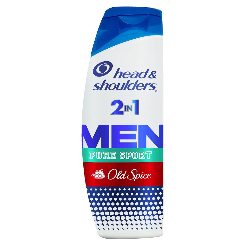 Head &#38; Shoulders Men&#39;s Anti-Dandruff Treatment, Old Spice Pure Sport for Daily Use, Paraben-Free, 2-in-1 Shampoo and Conditioner - 20.7 fl oz, 1 of 17