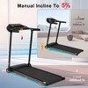 Folding Treadmill for Home, 2.5HP Quiet Motor, Incline, Heart Rate Sensor, USB Charge, Bluetooth Speaker, 6 Shock-Absorbing, 300lbs Capacity - 4 of 4