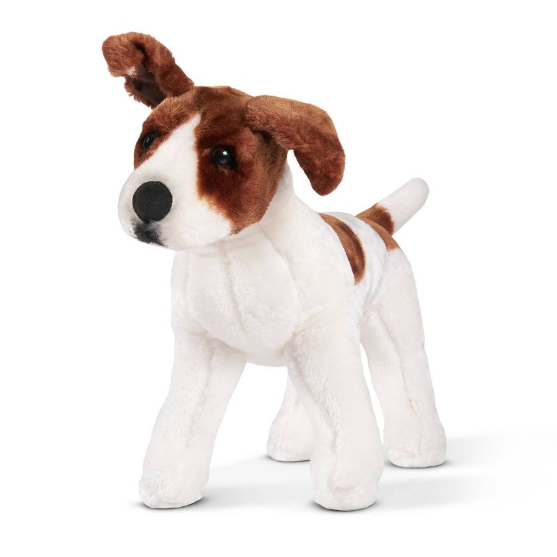Melissa &#38; Doug Giant Jack Russell Terrier - Lifelike Stuffed Animal Dog (over 12 inches tall), 1 of 13