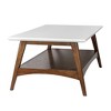 NicBex Modern 48" Wood Rectangle Coffee Table with 2 Layer Storage for Living Room and Office - 4 of 4