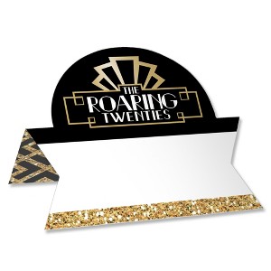 Big Dot of Happiness Roaring 20’s - 1920s Art Deco Jazz Party Tent Buffet Card - Table Setting Name Place Cards - Set of 24 - 1 of 4