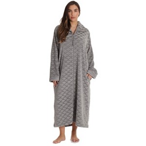 Just Love Plush Zipper Lounger Robe for Women - 1 of 4