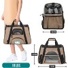PetAmi Airline Approved Pet Carrier for Cat Dog, Soft Sided Travel Supplies Accessories, Ventilated Carrying Bag Kitten Puppy - 2 of 4