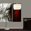 81"H DOUBLE SHADE MARBLE BASE FLOOR LAMP (3.65/43.20) - 2 of 4