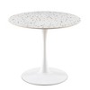 NicBex 35.43 Inch Stone Round Dining Table with Metal Base for Living Dining Room,Cafe,White - 4 of 4