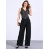 INSPIRE CHIC Women's Denim Sleeveless V Neck Button Down Casual Waistcoat Vest - 3 of 4