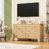 Garvee 6 Drawer Dresser for Bedroom, Modern Double Dresser Organizer with Storage Drawers, Wooden Chests of Drawers for Bedroom, Entryway, Hallway - 3 of 4