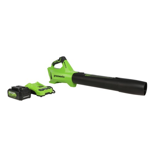 WEN 40V Max Lithium-Ion 480 CFM Brushless Leaf Blower with 2Ah Battery & Charger