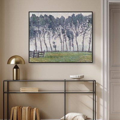 Art Remedy Rainy Weather at Hampton Court by Alfred William Finch Classic Landscape and Portrait Wall Art Framed