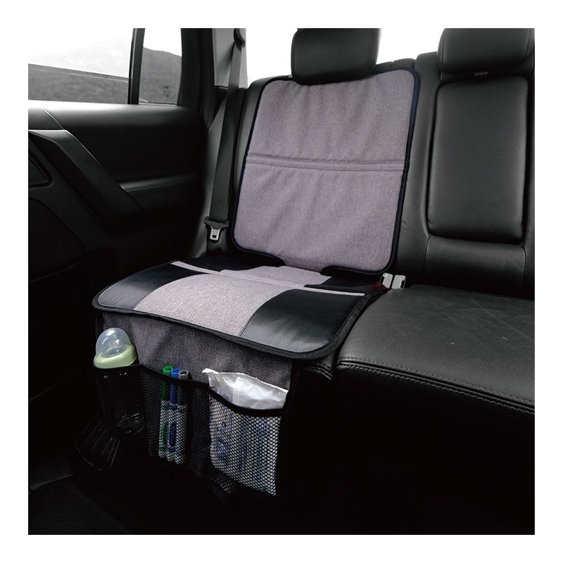 Joybi Black and Gray Child Seat Protection Mat, Protective Cover for Car Seats, 2 of 10