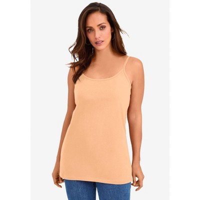 Jessica London Women's Plus Size Stretch Cotton Cami