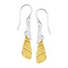 Silpada 'Combination' Drop Earrings in Textured Brass and Sterling Silver - 2 of 4