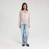 Women's Ruffled Neck Raglan Sleeves Blouse - A New Day™ - 2 of 4