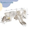 Toddler Slide Set, with Basketball Hoop, Tunnel, Swing, Climbing Toys Playground Indoor Outdoor for Toddlers 1-4 Age - 2 of 4