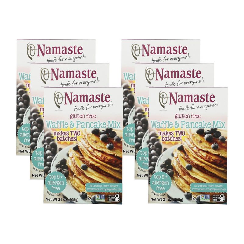 Namaste Foods Gluten Free Waffle And Pancake Mix - Case of 6/21 oz, 1 of 7