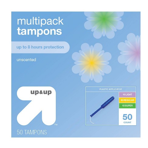 ob Tampons Multipack | Non-Applicator Tampon, Unscented |  Regular/Super/Super Plus Tampons, 40ct