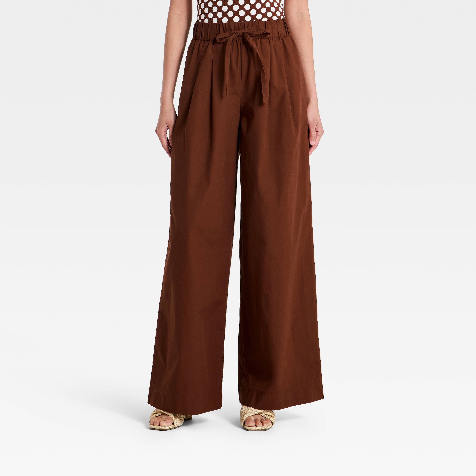 Women's Pull-On Twill Pants - A New Day™