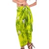 LA LEELA Women's Summer Beach Bikini Wraps Sarong Cover up Wrap Skirt Swimsuit Swimwear Cover Ups Bathing Suit for Womens One Size Green, Fish - 2 of 4