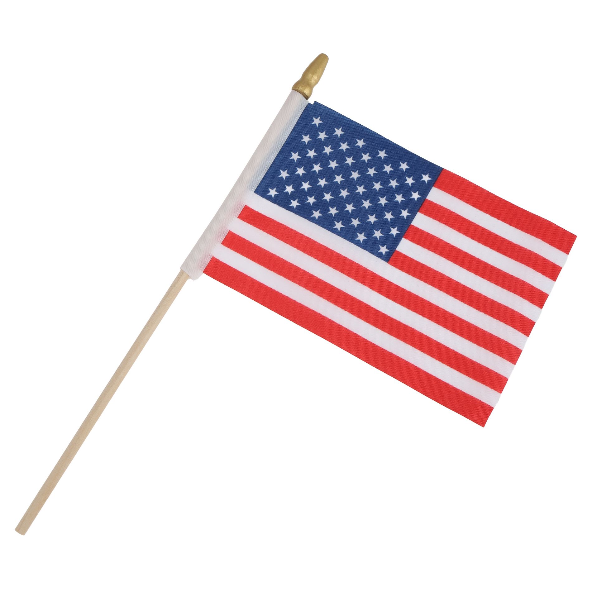Unique Bargains Small American Hand Held Stick Flag 4x6 Inch