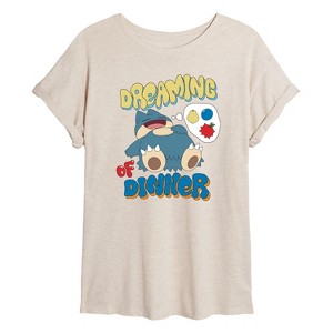 トップス Pokemon Made Graphic T-Shirt Women's - Pokémon - Munchlax Thanksgiving Oversized Graphic T