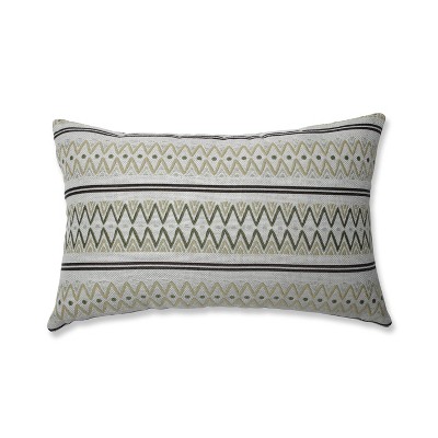 Zig Zag Avocado Throw Pillow Green - Pillow Perfect