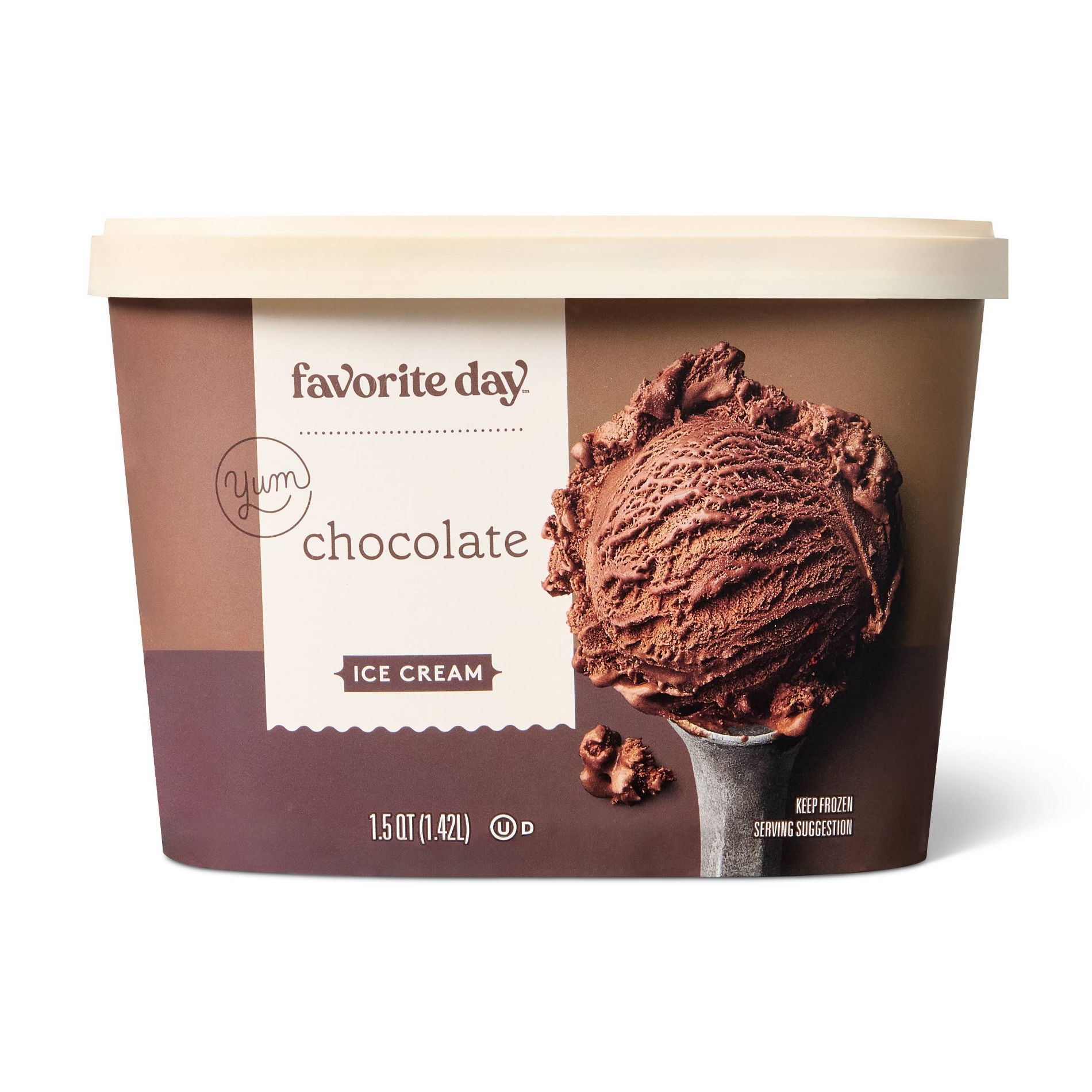 Frozen Chocolate Ice Cream - 48 fl oz - Favorite Day™