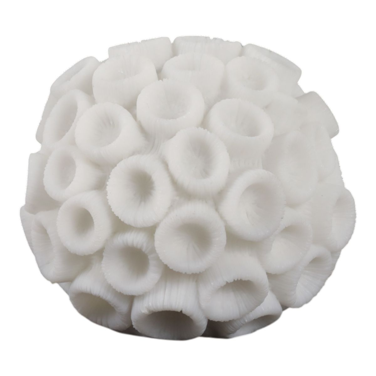 Coastal Resin Coral Orb for Home & Bathroom Decor - Decorative Coral Sphere for Living Room, Coffee Table or Mantel Display - thumbnail 6