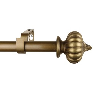 Urbanest 1-inch Diameter Bishop Adjustable Single Drapery Curtain Rod - 4 Finishes - 1 of 3