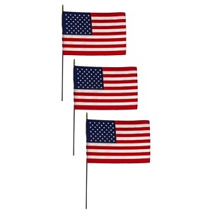 Flagzone Nylon U.S. Classroom Flag, 16" x 24", Pack of 3 - 1 of 1