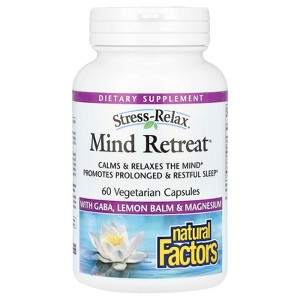 Natural Factors Stress-Relax, Mind Retreat, 60 Vegetarian Capsules - 1 of 4