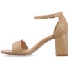 Journee Collection Women's Valenncia Narrow Width SuperNatural Shades Open Square Toe Ankle Strap Sandals - 2 of 4