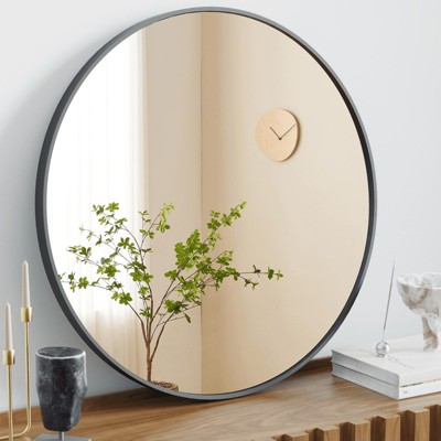 MAYEERTY  Round Wall Mirror  Bathroom Mirror for Over Sink Entryway Bedroom Vanity