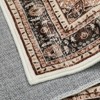 Large Washable Boho Area Rug - Soft Neutral Floral Design, Vintage Non-Slip Carpet for Living Room, Bedroom, Dining Room & Home Office - 3 of 4
