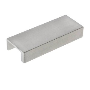 Sumner Street Home Hardware 10pk Martin 3" Satin Nickel Finger Pulls: Zinc Cabinet Knobs, Drawer Pulls, 3 Inch Door Handle - 1 of 4