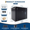 Metal Outdoor Lean to Storage Shed, Lean to Garden Shed Utility Tool Shed, Heavy-Duty Outdoor Metal Wall Side Storage Sheds - 2 of 4