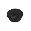 Unique Bargains Office Home Plastic Computer Cable Cover Grommet Organizer Shell 36mm Black 10 Pcs - 4 of 4