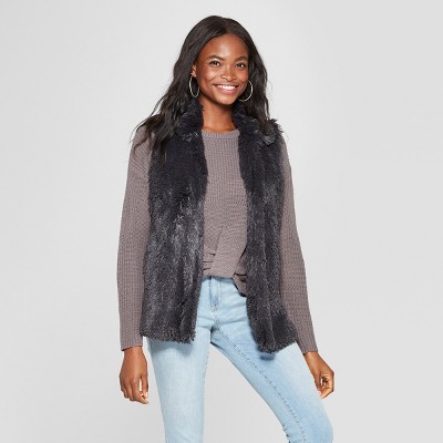 xhilaration faux fur vest