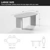 MAYEERTY 67" Wood Oval Dining Table for 4-6, Farmhouse Modern Kitchen & Dining Room Table - 4 of 4