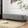 Kumasinova 60.25" Wide Upholstered End of Bed Ottoman Bench for Living Room,Bedroom&Hallway, Soft Foam-Filled Hallway Bench,275lbs Max - 2 of 4