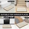 BAGOKIE 3 Piece Ultra-Soft Microfiber Bathroom Rug Set - 2 of 4